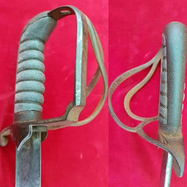 X X X  SOLD X X X   Cavalry sabre carried by Major Bridger 12th L D at Waterloo in 1815. Ref 1213.