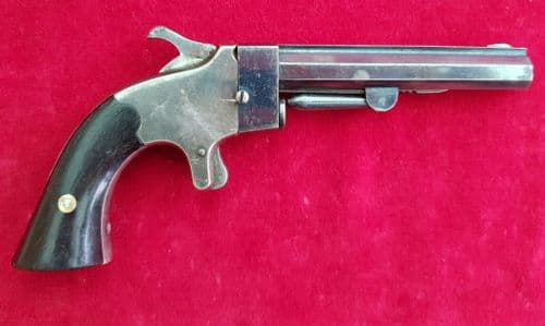 X X X SOLD  X X X Civil war derringer pistol by E.L DICKINSON with most original finish. Ref 2005