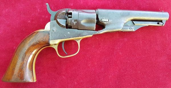 X  X X  SOLD X X X  Colt 1862 Police model .36 cal Percussion 5 shot revolver. Circa 1863. Ref 1444.