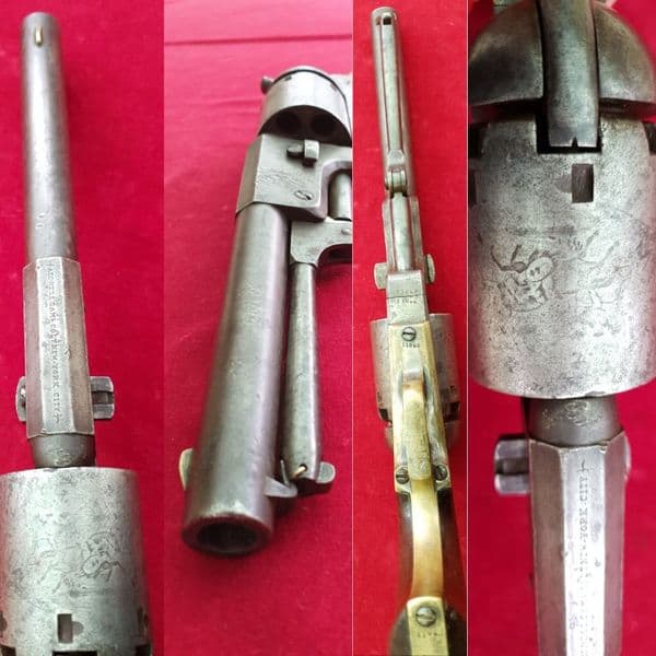X X X  SOLD  X X X  Colt Dragoon .44 cal percussion Revolver. Circa 1851. Ref 2724
