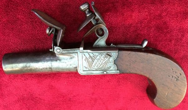 X  X X SOLD X X X English Flintlock Boxlock pistol by ANDERTONS & AUSTER, Good condition. Ref 8934.