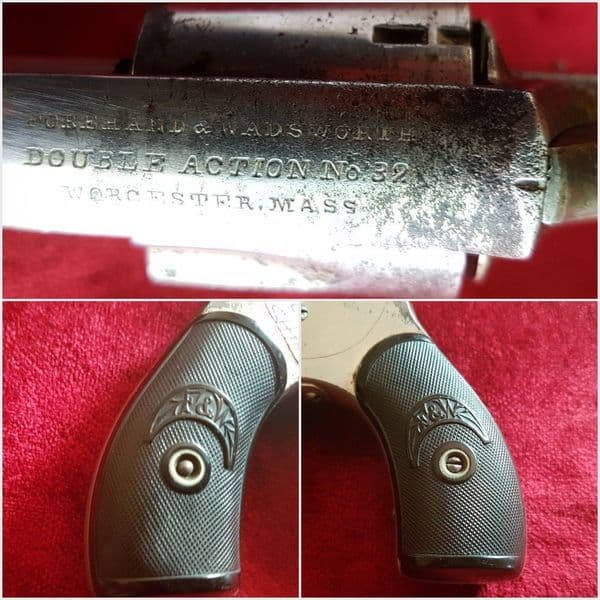 X X X  SOLD X X X  Forehand & Wadsworth  rim-fire revolver. Circa 1870. Good condition. Ref 9632.