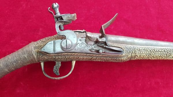 X X X SOLD X X X Greek flintlock pistol with decorated all metal full stock. Ref 2697