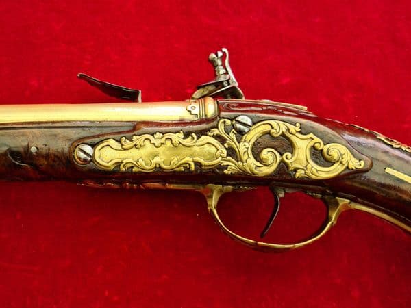X X X SOLD X X X  ITALIAN single barrel flintlock pistol manufactured by GIOVANI POETA Ref 3730