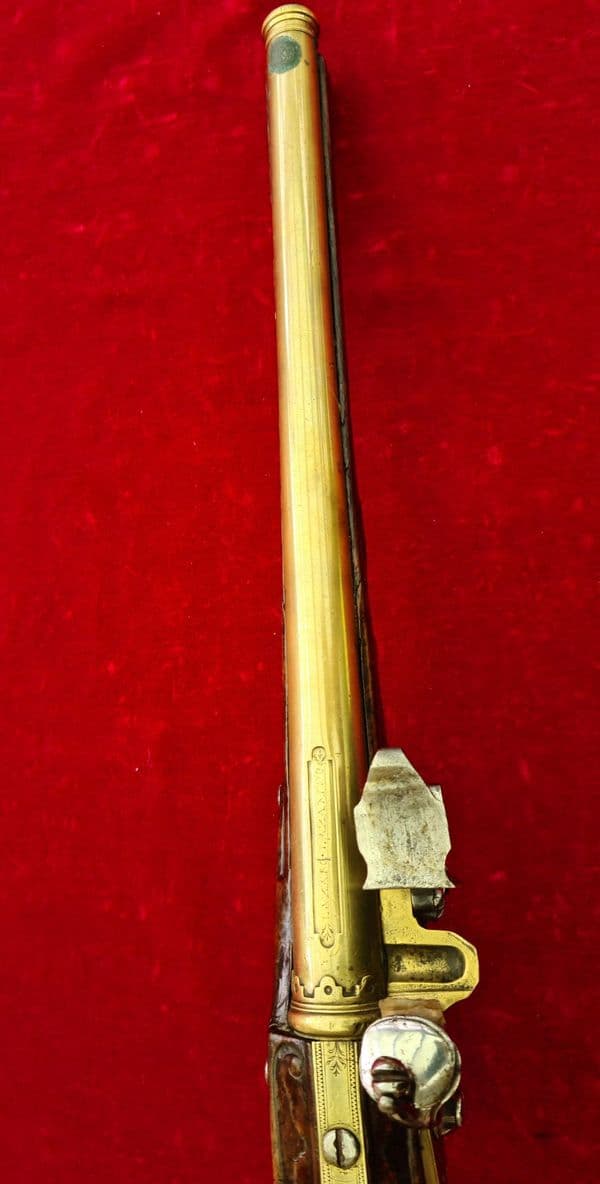X X X SOLD X X X  ITALIAN single barrel flintlock pistol manufactured by GIOVANI POETA Ref 3730