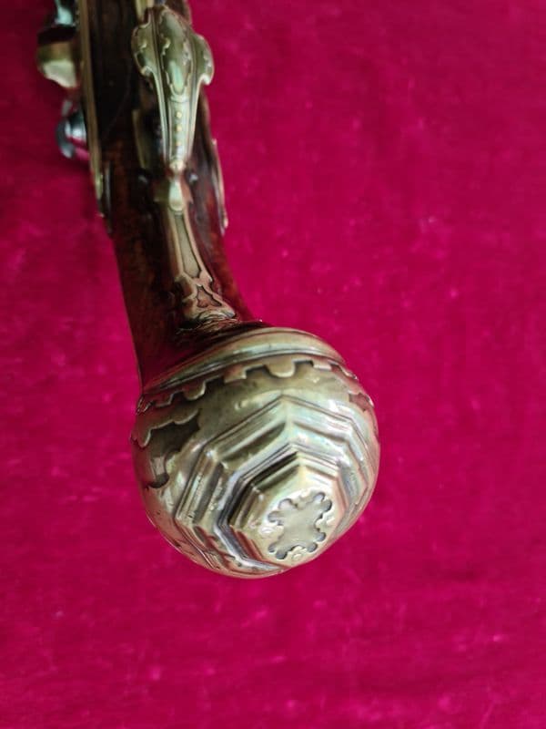 X X X SOLD X X X  ITALIAN single barrel flintlock pistol manufactured by GIOVANI POETA Ref 3730