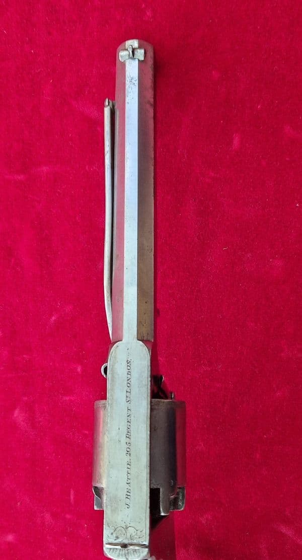 X X X  SOLD X X X  J. BEATTIE. Tranter's patent .45 cal Percussion Revolver. Circa 1855. Ref 4119