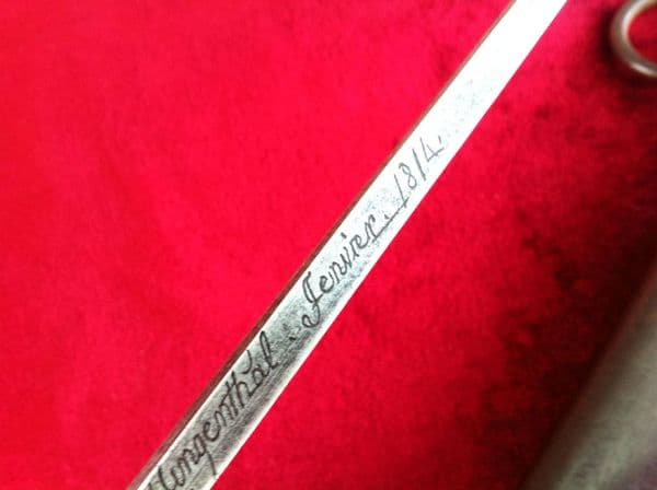 X X X  SOLD X X  X Napoleonic period French Cuirassier's sword, the blade dated 1814. Complete