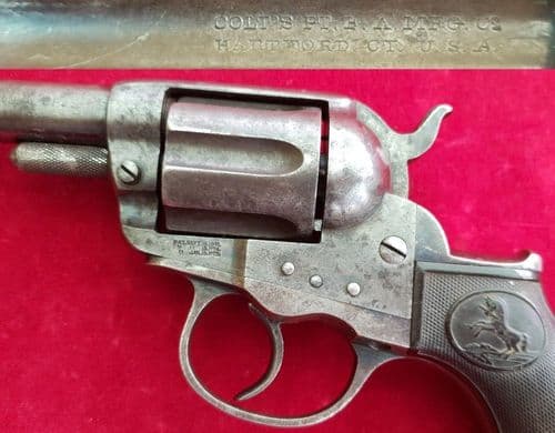 X X X SOLD X X X obsolete .41 calibre double action COLT THUNDERER Revolver. Circa 1895. Ref 2715.