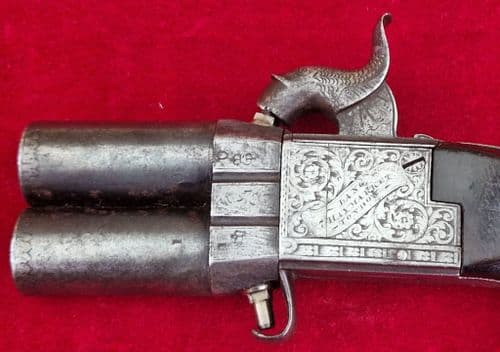 X X X SOLD X X X   percussion pistol by Lang. Circa 1840. Ref 4162.