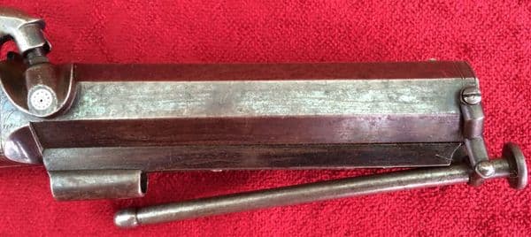 X  X  X SOLD X  X  X  Percussion travelling pistol made by Edward London, 51 London Wall. Ref 8097.