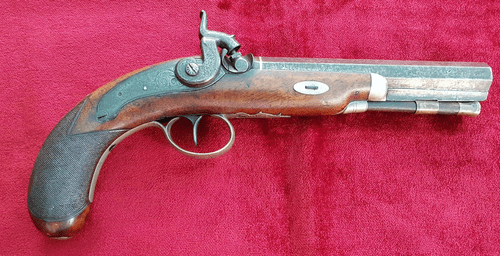 X X X SOLD X X X Pistol marked LEVICK. Joseph & Sherman Levick. Ref 9583.