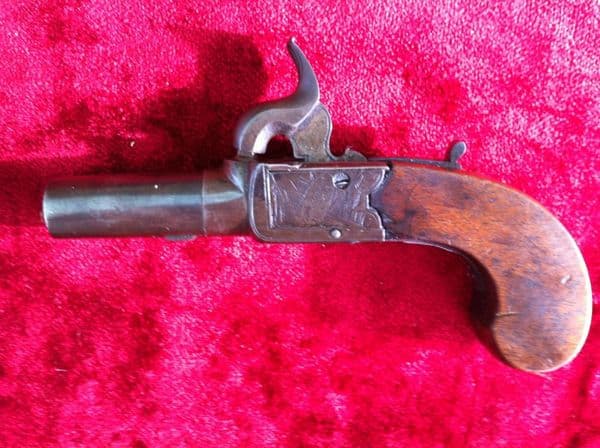 X X  X SOLD X X X Pocket pistol circa 1840 by Jno. Jones & Son London. Good condition. Ref 6526.