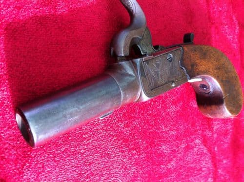 X X X SOLD X X X Pocket pistol circa 1840 by Jno. Jones & Son London. Good condition. Ref 6526.