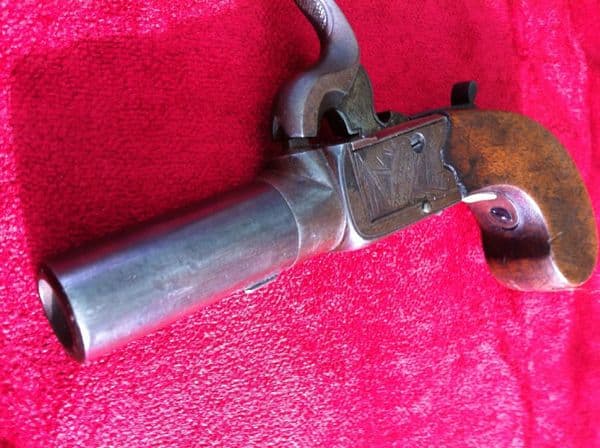 X X X SOLD X X X Pocket pistol circa 1840 by Jno. Jones & Son London. Good condition. Ref 6526.