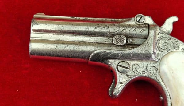 X X X  SOLD  X X X  Remington .41 rim-fire double barrelled Derringer. Ref 4323.