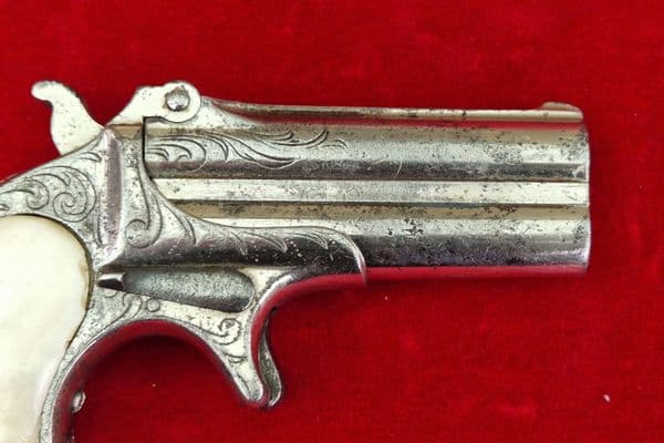 X X X  SOLD  X X X  Remington .41 rim-fire double barrelled Derringer. Ref 4323.