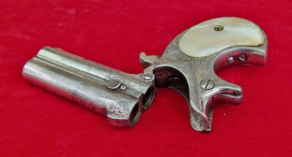 X X X  SOLD  X X X  Remington .41 rim-fire double barrelled Derringer. Ref 4323.