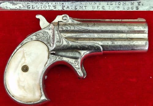 X X X  SOLD  X X X  Remington .41 rim-fire double barrelled Derringer. Ref 4323.