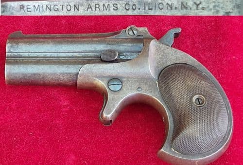 X X X  SOLD X X X Remington .41 rimfire double barrelled over and under  Derringer. Ref 4255.