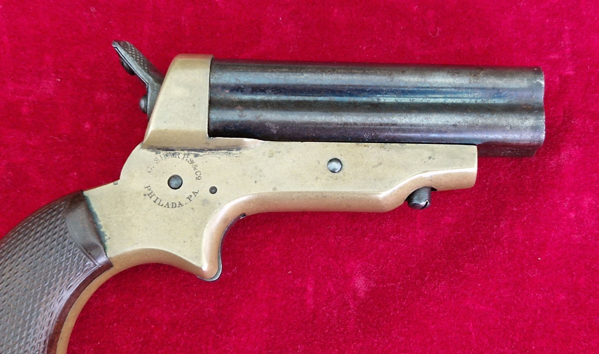 X X X SOLD X X X SHARPS four barrel 30 cal rim-fire derringer C 1865 ...