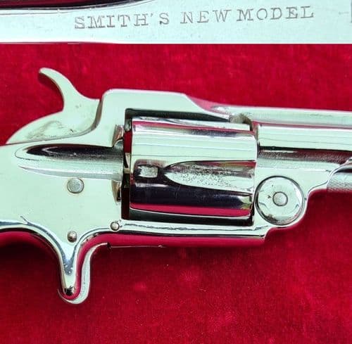 X X X SOLD X X X Smith's Patent new model 5 shot .32 rim-fire revolver. Circa 1870. Ref 3376