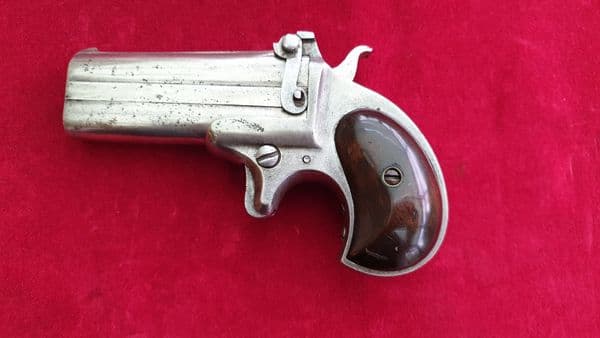 X X  X SOLD X X X unusual action .41 rimfire Remington style Derringer Pistol. Circa 1865. Ref 2521.