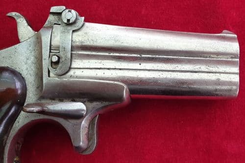 X X X SOLD X X X unusual action .41 rimfire Remington style Derringer Pistol. Circa 1865. Ref 2521.