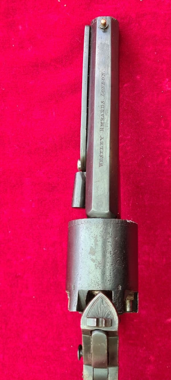 X  X X SOLD X X X   Webley-Bentley .38  percussion revolver by WESTLEY RICHARDS of LONDON. Ref 3439.