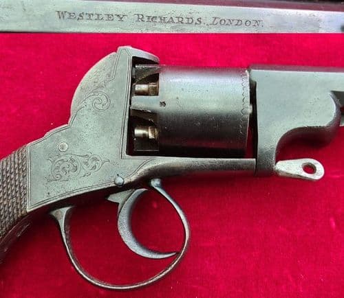 X  X X SOLD X X X   Webley-Bentley .38  percussion revolver by WESTLEY RICHARDS of LONDON. Ref 3439.