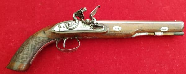 XXX SOLD X XX  Flintlock Duelling Pistol, made by the gunsmith VAUGHAN of LONDON. FOR SALE. Ref 2501