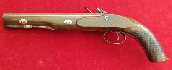 XXX SOLD X XX  Flintlock Duelling Pistol, made by the gunsmith VAUGHAN of LONDON. FOR SALE. Ref 2501
