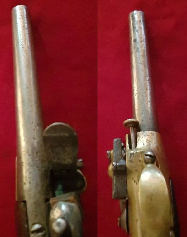 XXX SOLD XXX  Napoleonic Era French Military Flintlock pistol dating from circa 1777-1815. Ref 2524.