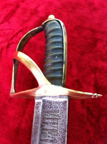 XXX SOLD XXX Rare Sardinian Brass hilted Short sword. Circa 1770-1800. Ref 5409