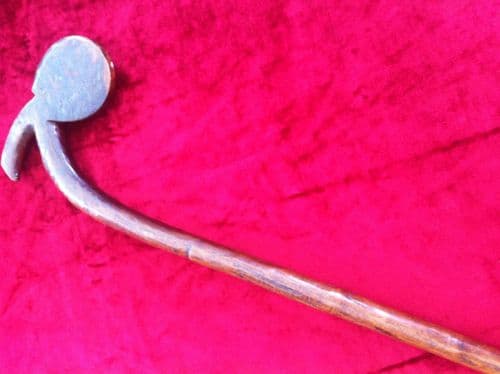 XXX SOLD XXX Rare unusual shape Wooden Fighting Club. Possibly North American woodlands Indian. 18th
