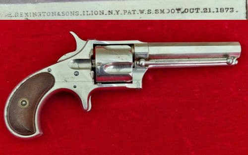 XXX SOLD XXX Remington 5 shot .38 cal Rim-fire Revolver circa 1873. Good condition. Ref 4345..
