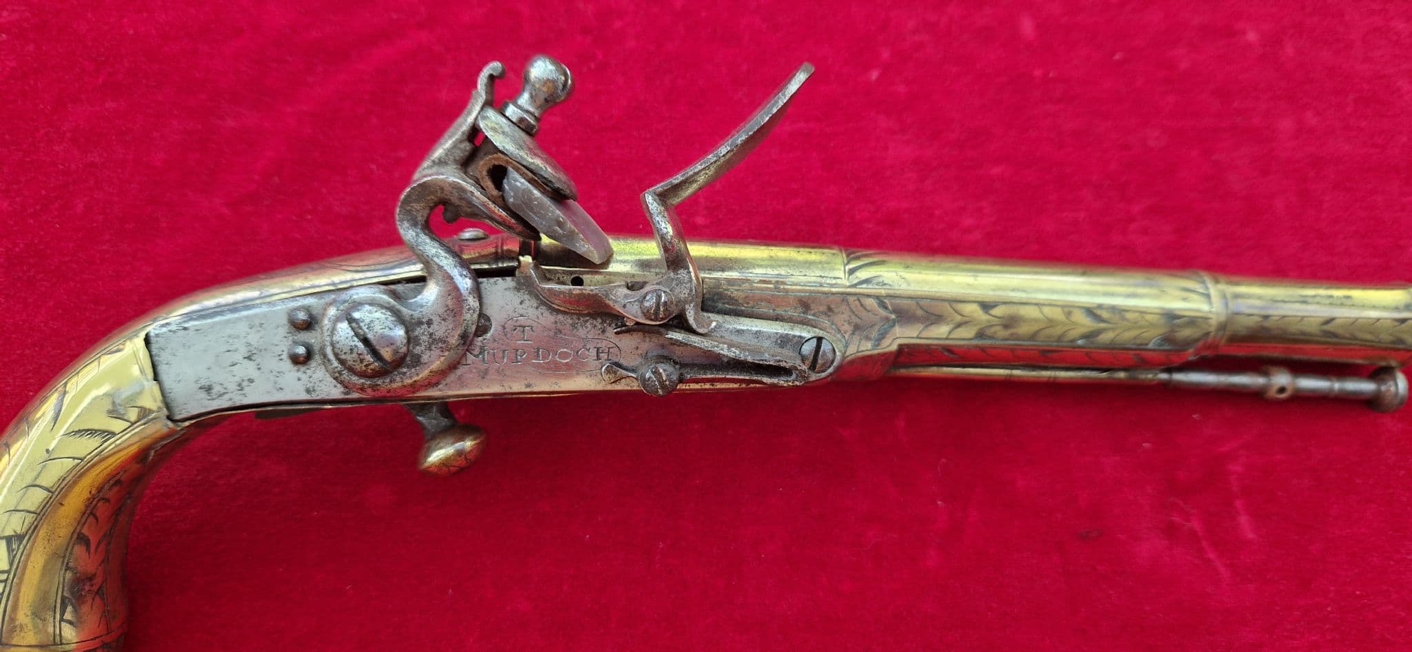XXX SOLD XXX Scottish Highlander s all metal flintlock pistol by T ...
