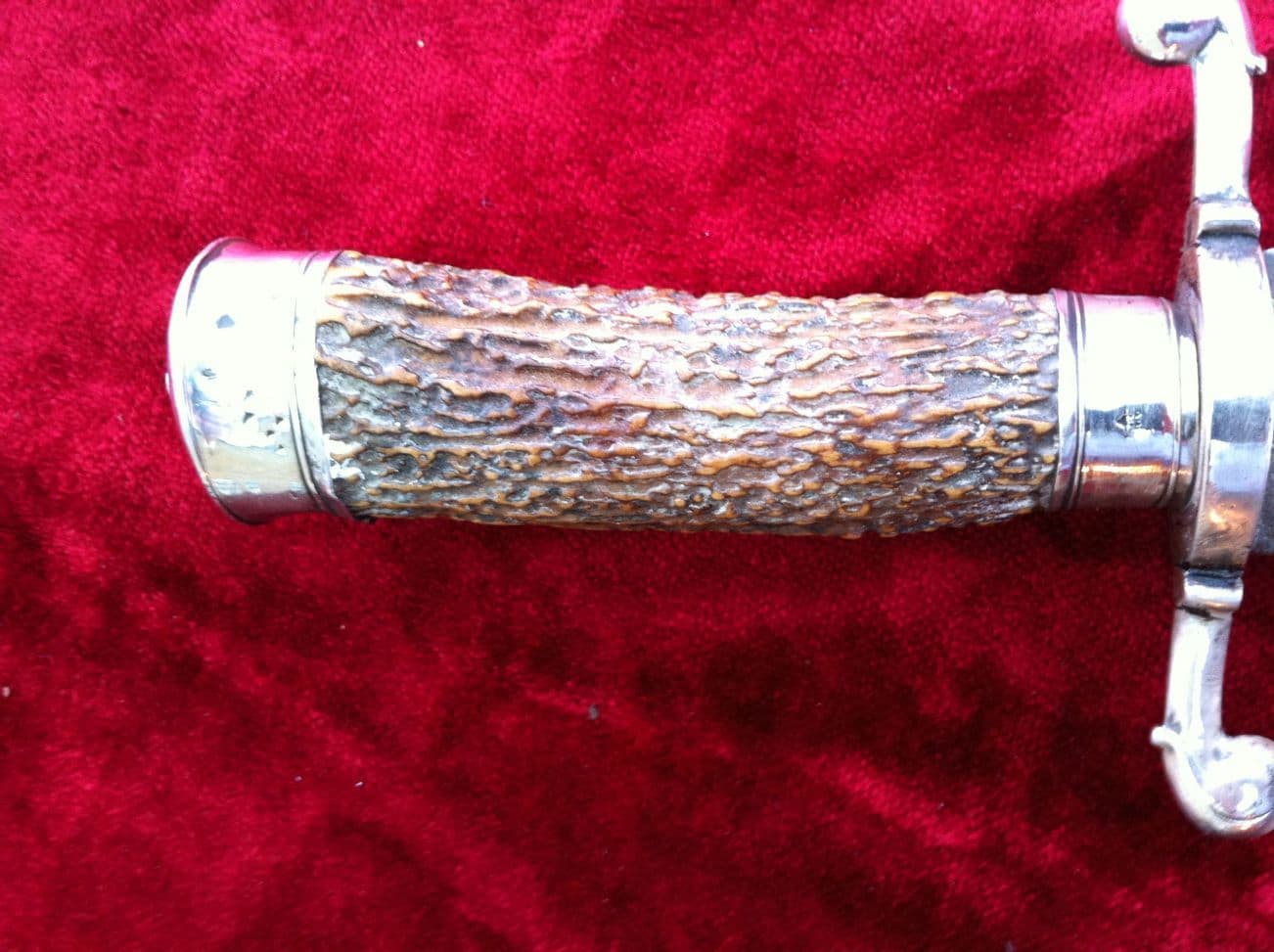 XXX SOLD XXX Silver mounted English Hunting Sword with hallmarked ...