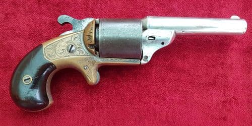 XXX SOLD XXX Teat-Fire .32 R/F revolver. Circa 1864-1870. Ref 9766.