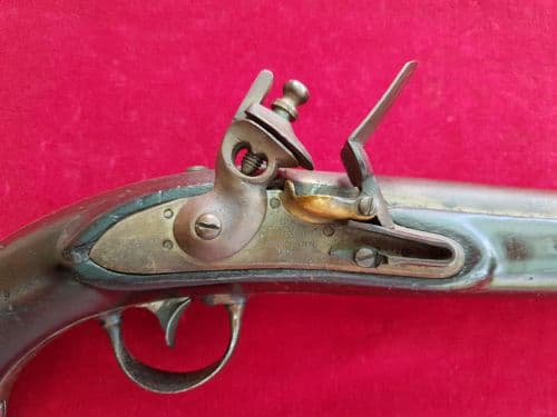 XXX SOLD XXX U. S. Military Flintlock Officer's Pistol dated 1838. Ref 2065.