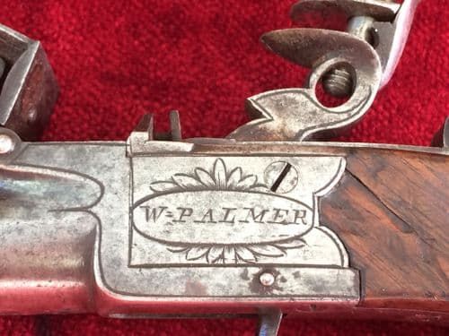 XXX SOLD XXXEnglish Flintlock Box-lock pistol Circa 1800. Ref 9213.
