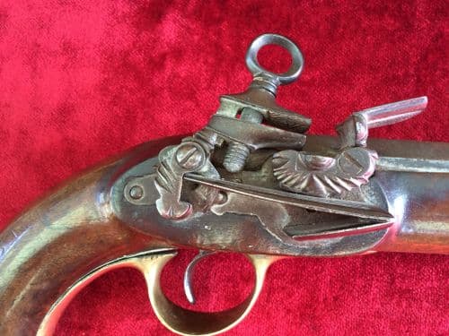 XXX SOLD XXXSpanish Miquelet military pistol. C.1770-1775. Francesco BORNIO, BARCELONA. Ref 8686.