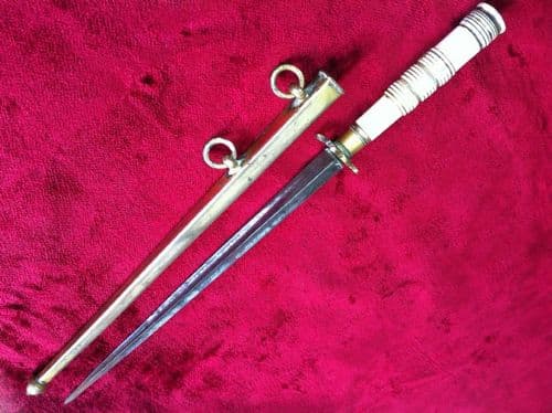 XXXX SOLD XXXX A good British Georgian Naval Dirk from the Napoleonic period.  Circa 1780 - 1810.