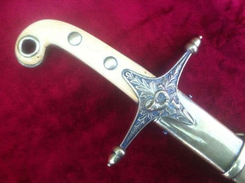 XXXX SOLD XXXX An extremely rare 19th century Mameluke sword made for the 87th Light infantry Regt.