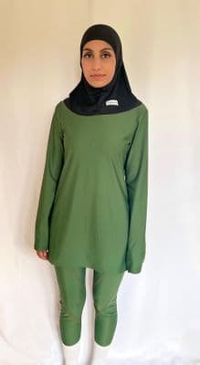 Sustainable Dark Green Long Top