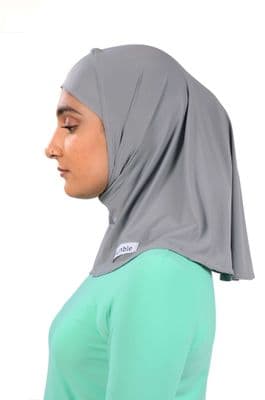 Sustainable Grey Sports Hijab - Pre Order