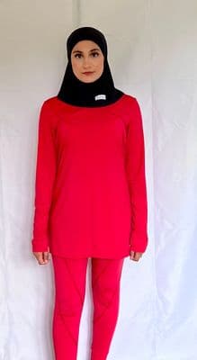 Sustainable Red Long Top
