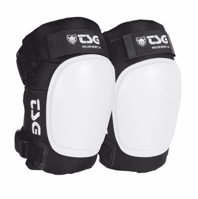 TSG Derby 3.0 Knee Pads -  White Caps