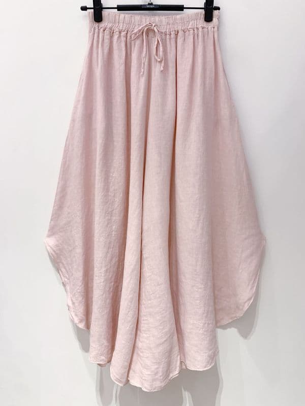 100% Linen Wide Leg Trousers