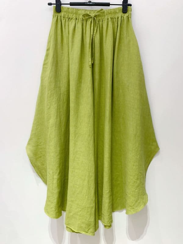 100% Linen Wide Leg Trousers